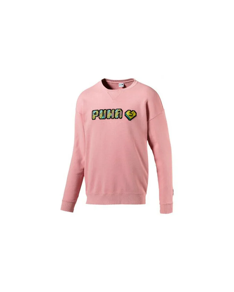 Puma Pop Style Culture Maker Herren Langarm Pink Pullover Herren Jumper Rosa