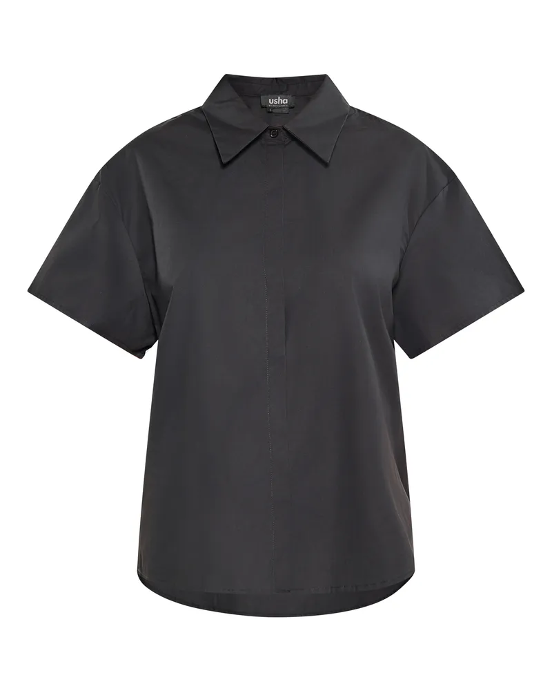 Usha Hemd Damen schwarz Schwarz