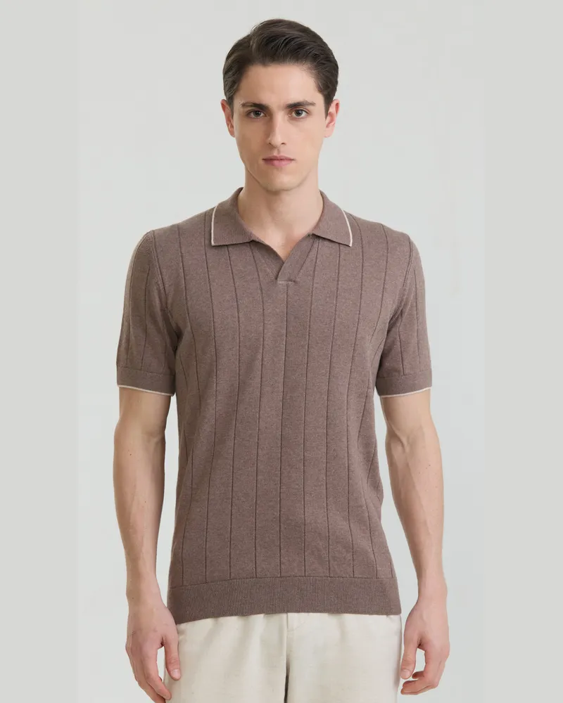 Felix Hardy Kurzärmeliges Poloshirt - Braun Braun
