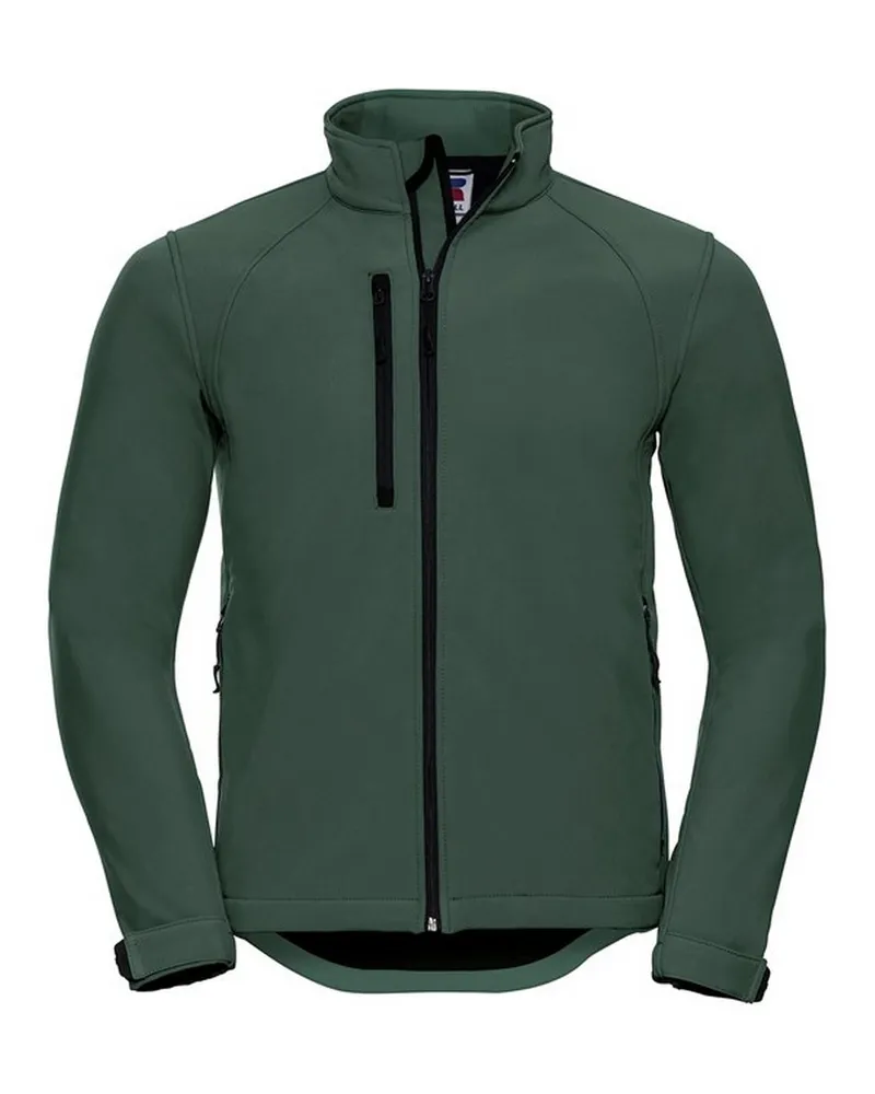 Russell Athletic Russell Herren-Softshell-Jacke (flaschengrün Grün