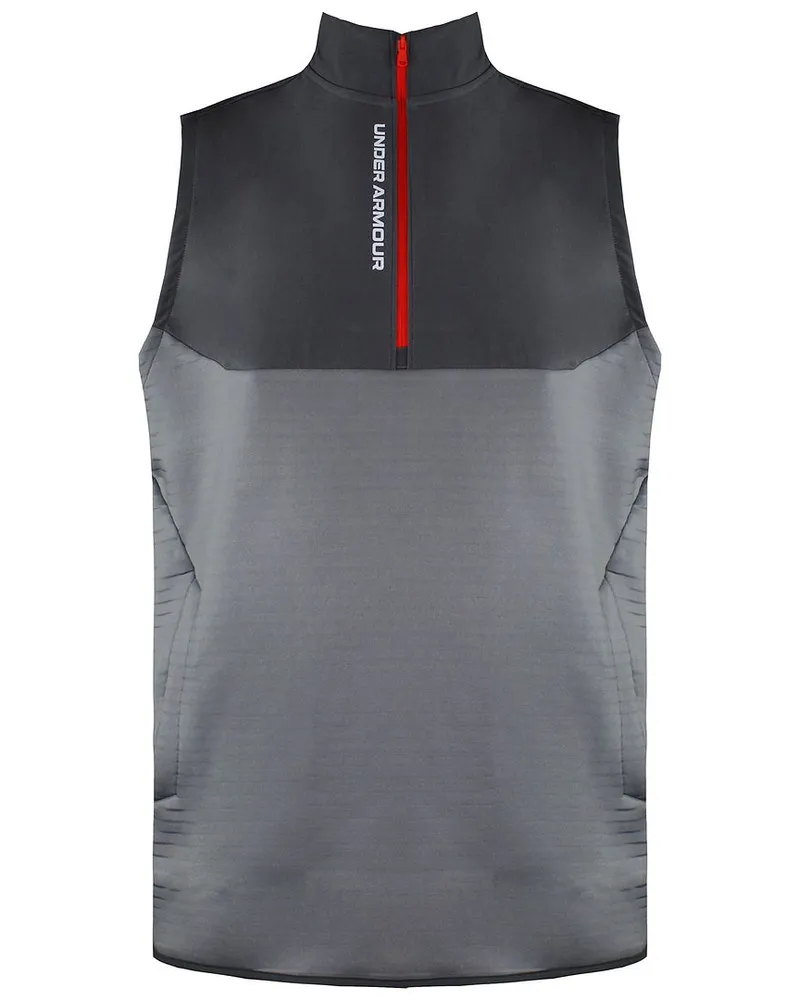 Under Armour Storm halb Reißverschluss ärmellose graue Herren Daytona Weste 1366281 031 Grau