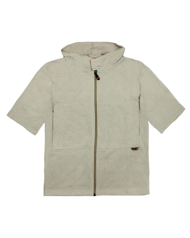 Nike Retro Zip-Up Kapuzen-T-Shirt - Beige Beige