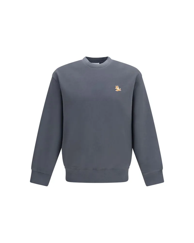 Kitsuné Graues Sweatshirt aus Bio-Baumwolle Grau