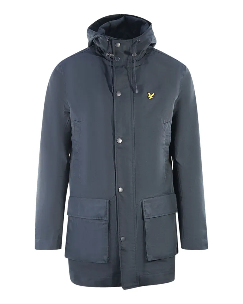 Lyle & Scott Parka mit Kapuze Marineblaue Jacke Blau