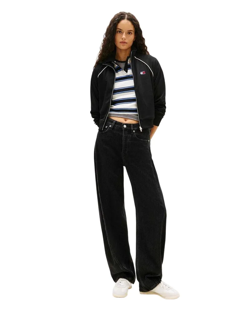 Tommy Hilfiger Trainingsjacke für Damen (Schwarz Schwarz