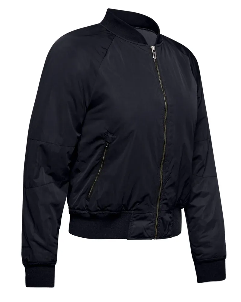 Under Armour Damen bewegen leichte Bomberjacke schwarz 1346325 001 Schwarz