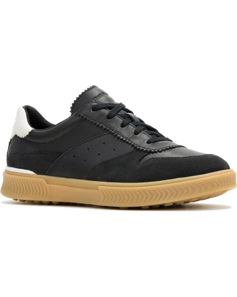 Hush Puppies Mae Leder Damen Schwarz Sneakers Schwarz