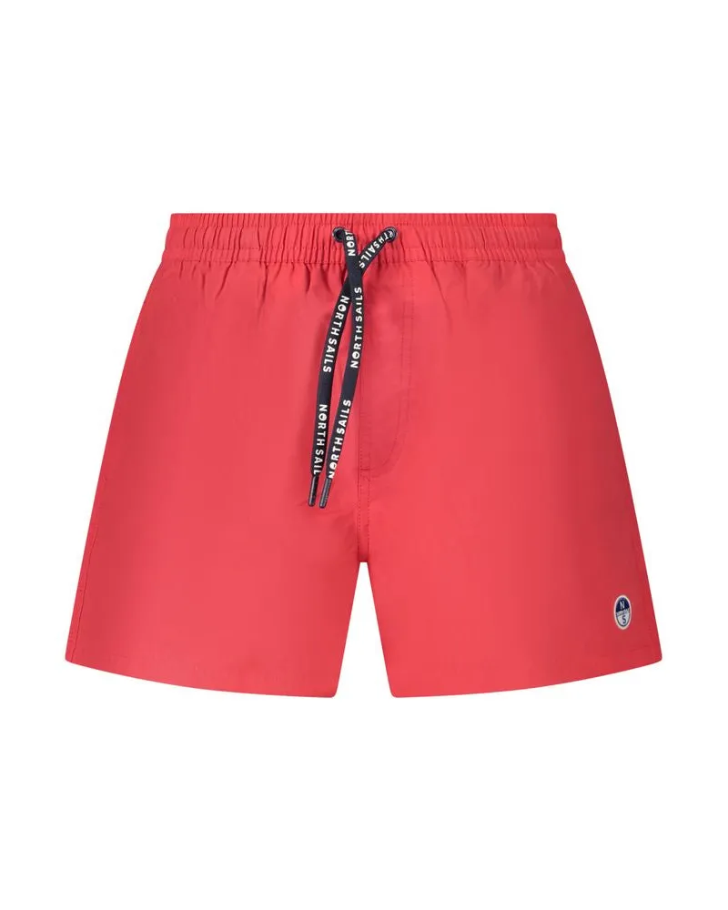 North Sails Rosso Nylon Herren Badehose Rot
