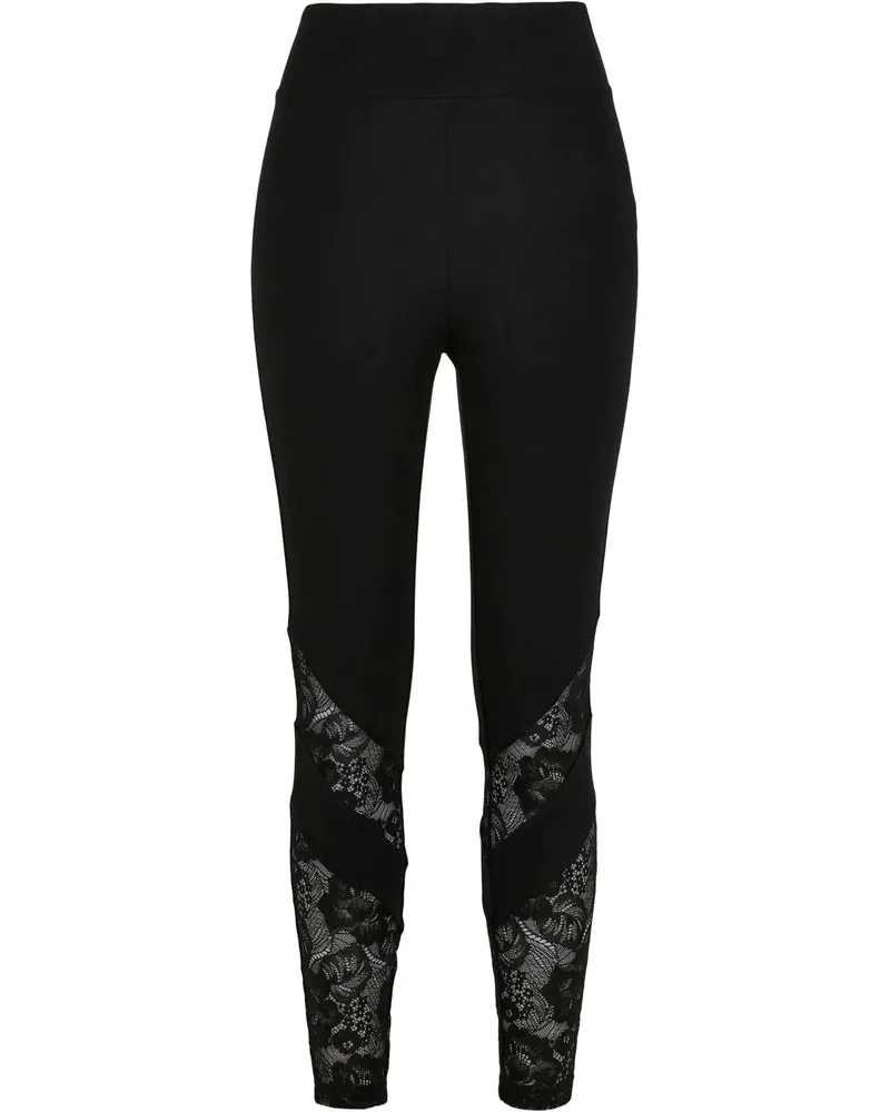 Urban Classics Leggings für Damen (Schwarz Schwarz