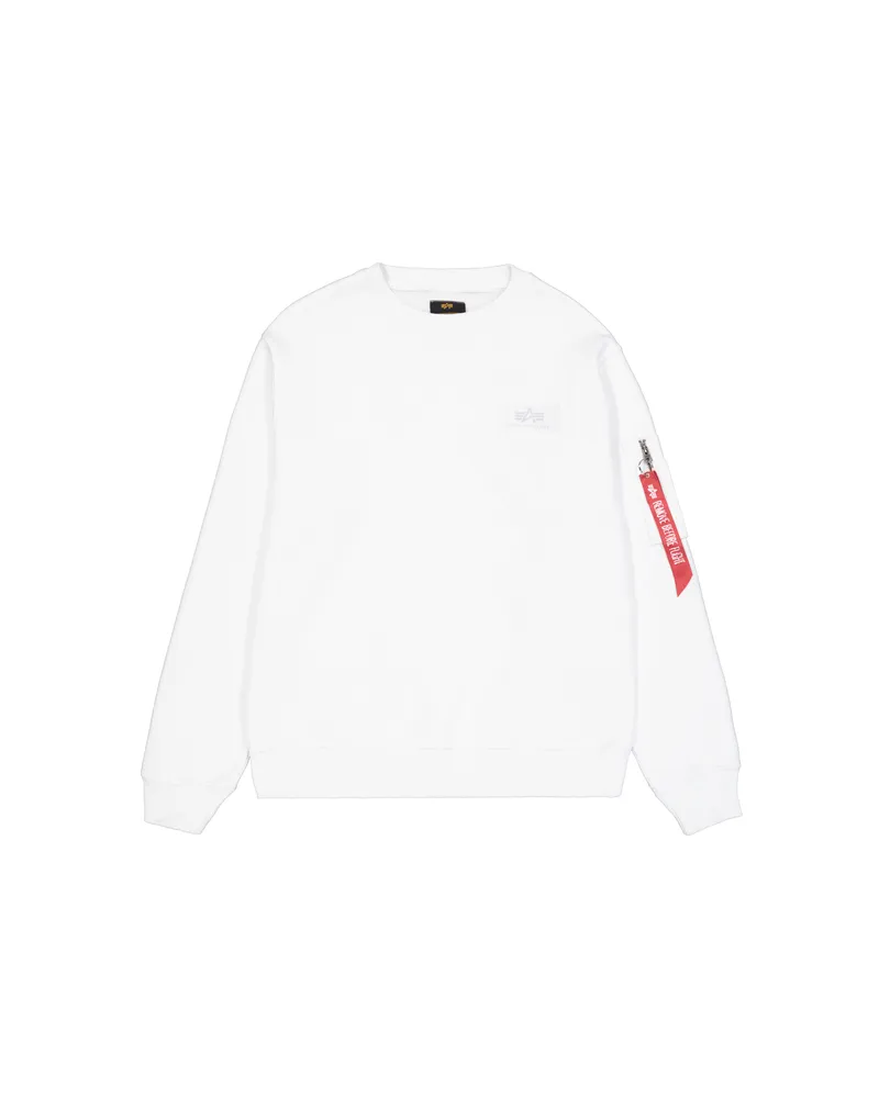 Alpha Industries Backprint Sweatshirt Weiß