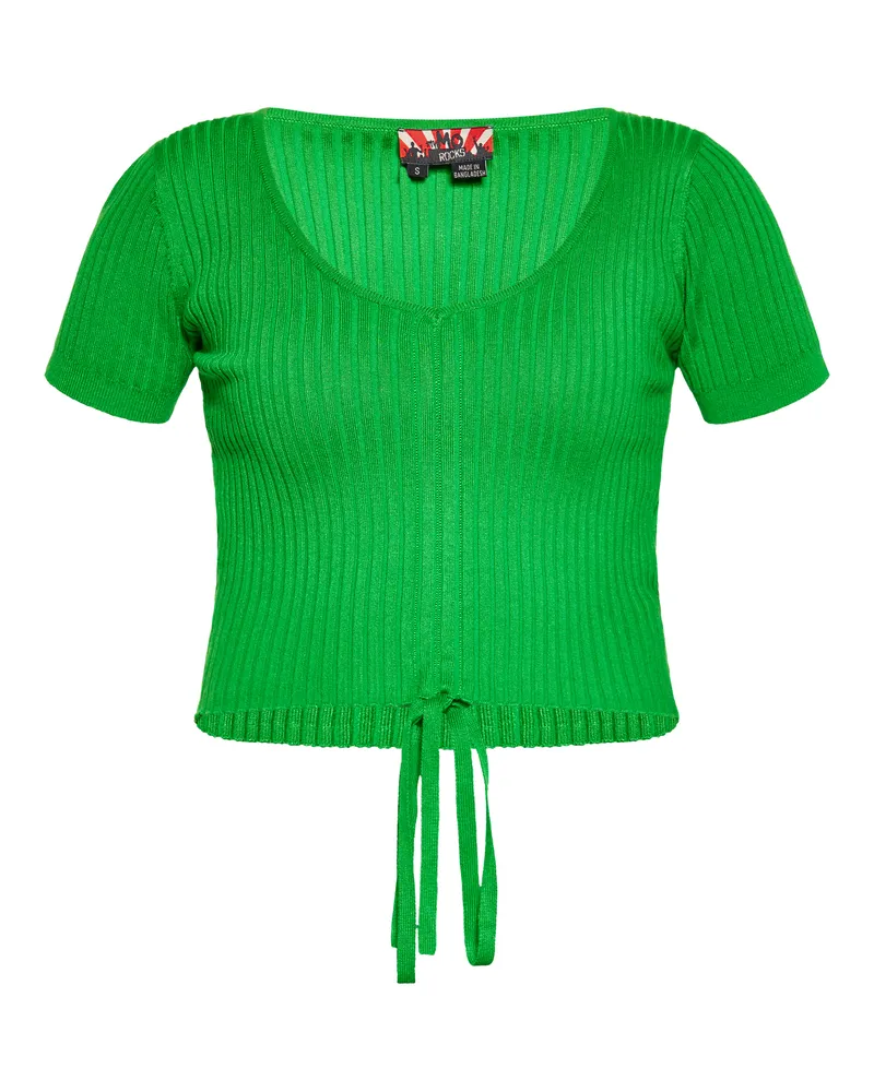 My Mo Crop-Top Damen grün Grün