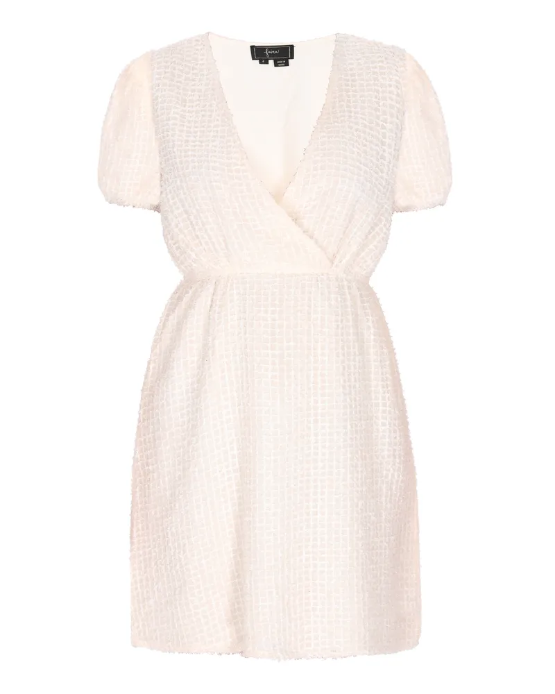 FAINA Kleid Frauen cremefarben Wollweiß