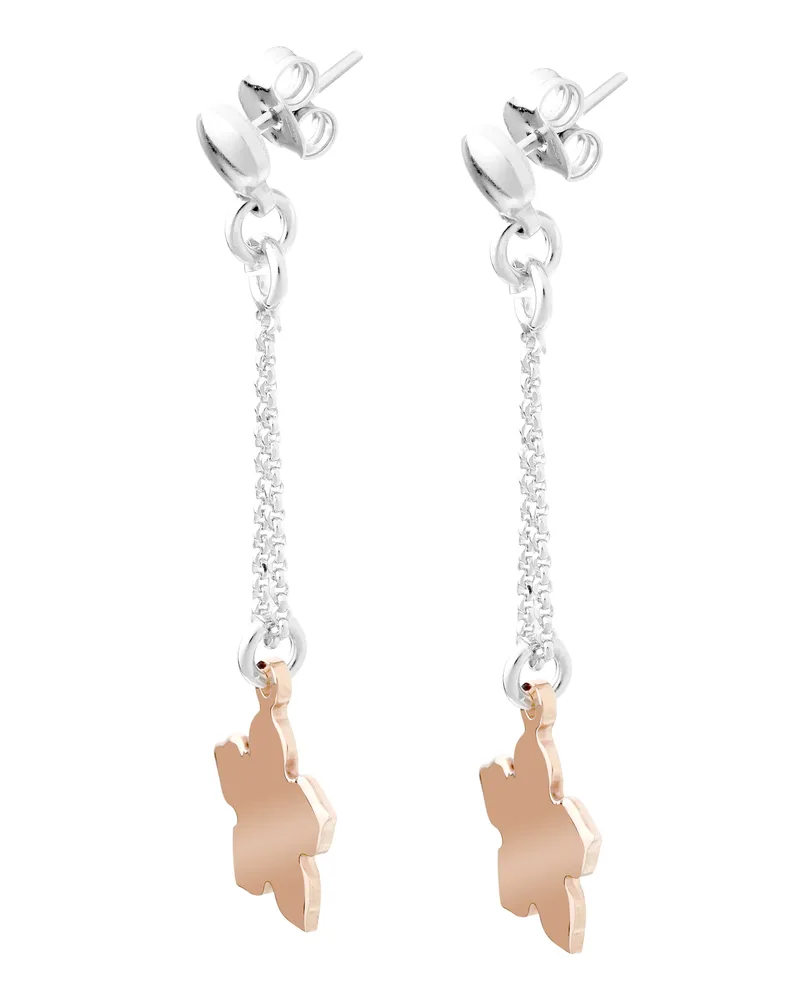 Orphelia Dilara' Tropfenohrringe aus 925er Sterlingsilber für Damen - Silber/Rosé ZO-7184 Silber