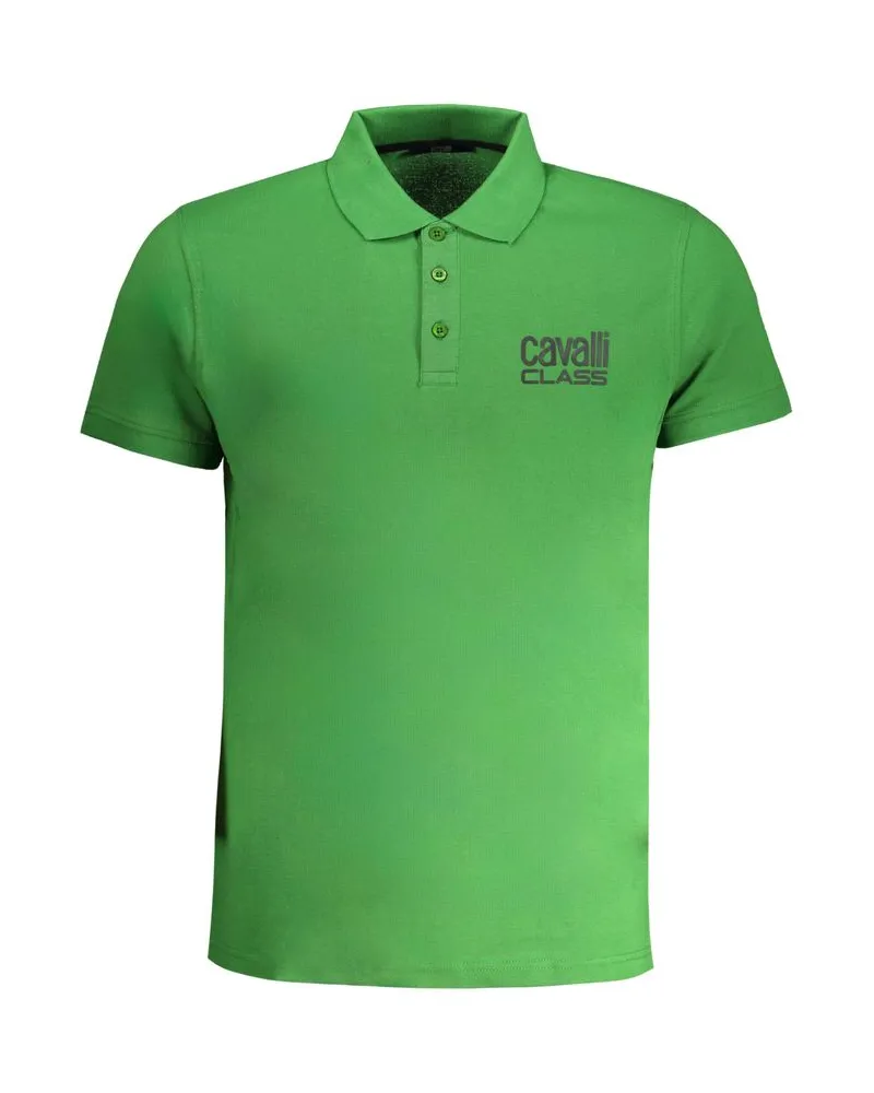 Roberto Cavalli Kurzarm Polo-Shirt Grün