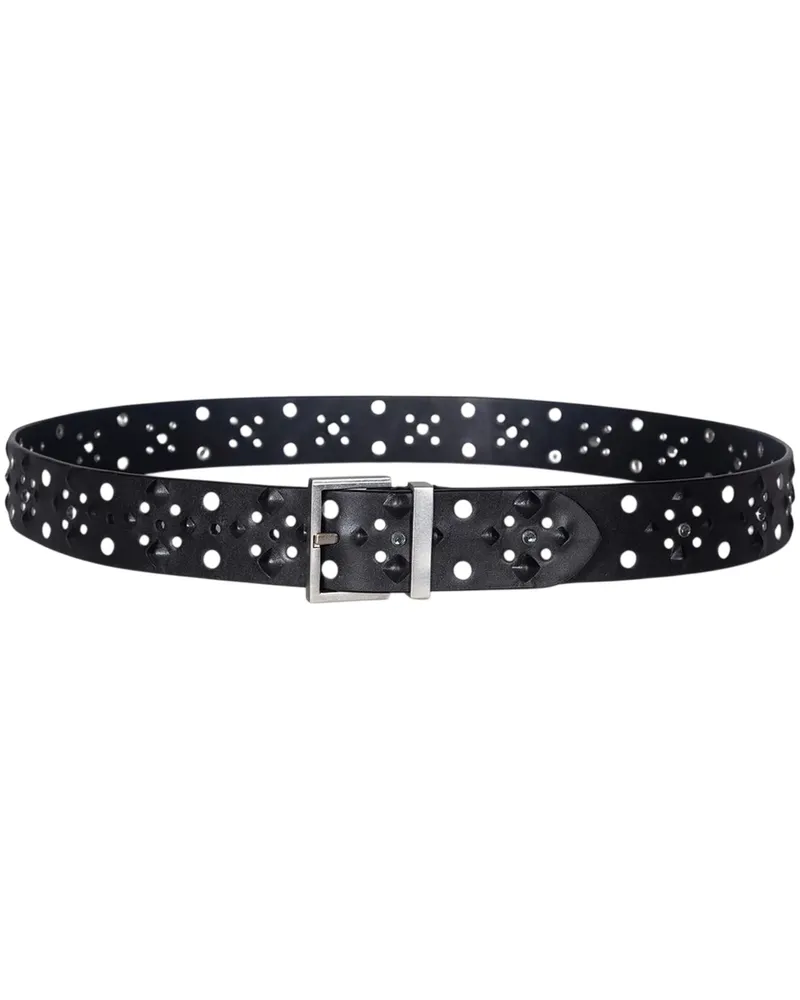 AllSaints AllSaints - Gürtel, Mit Stollen, Leder (Schwarz Schwarz
