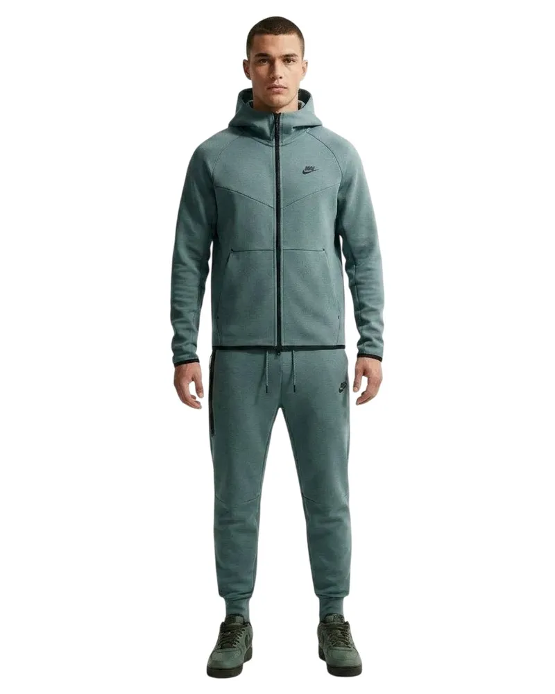 Nike Tech" Hoodie mit durchgehendem Reißverschluss für Herren (Schiefer Blau