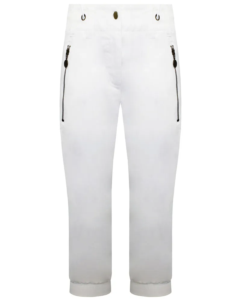 Nike Cropped Damen Weiße Sporthosen Weiß