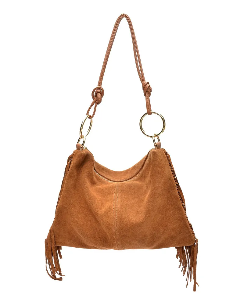 Isabella Rhea Braun Rindsledertasche Braun