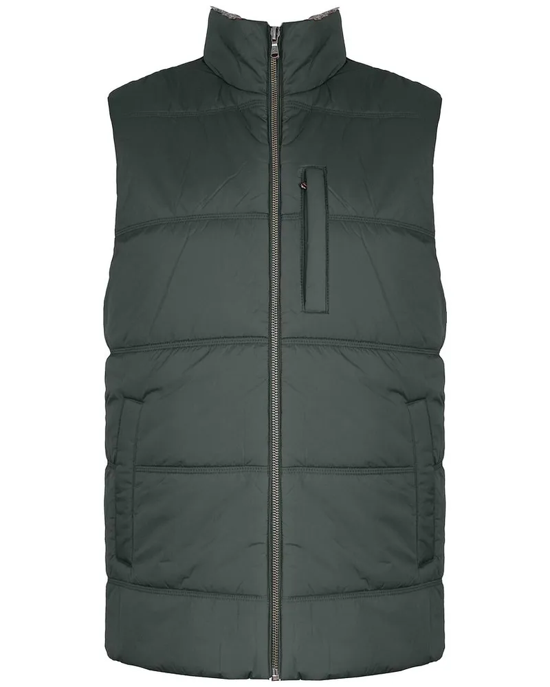 Hackett Polar Fleece Mens Green Gilet Grün
