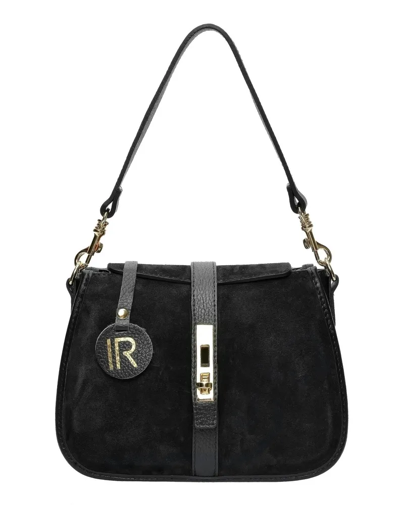 Isabella Rhea Schwarz Rindsledertasche Schwarz