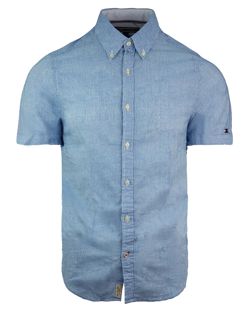 Tommy Hilfiger Herren Freizeithemd in Blau Hellblau