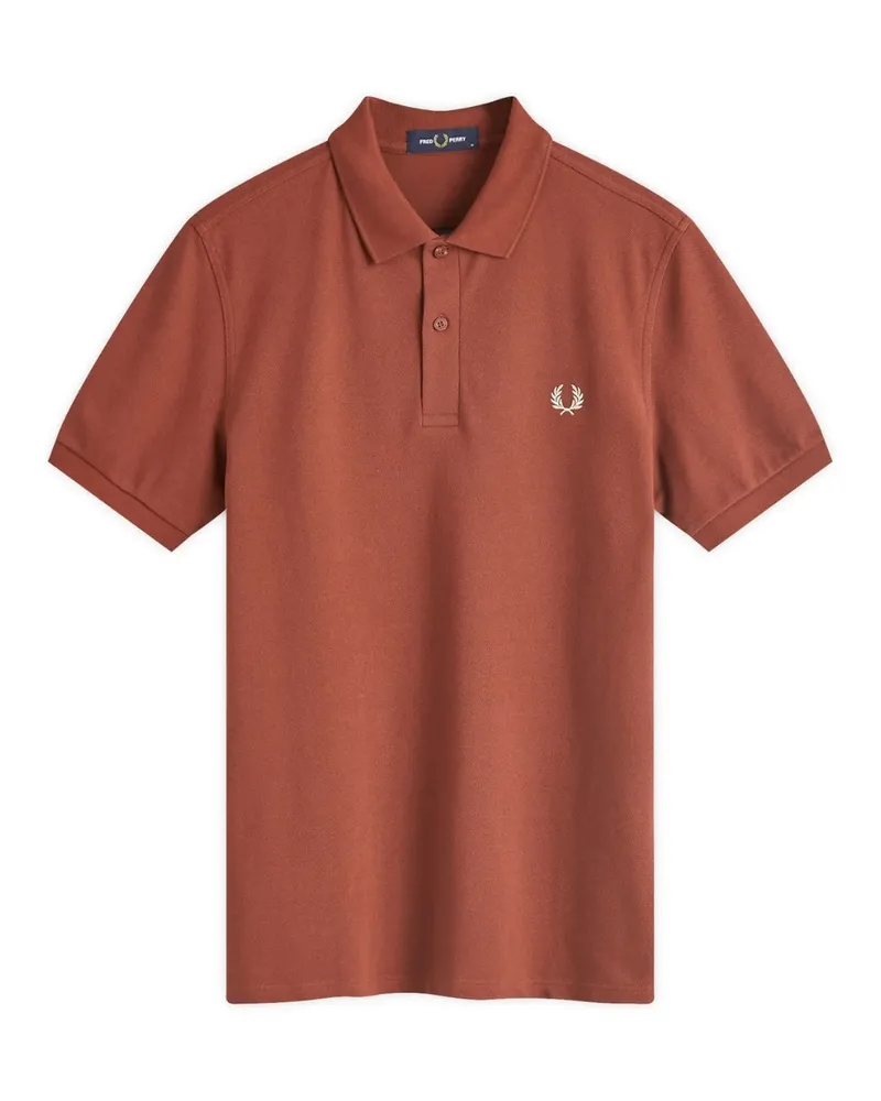 Fred Perry Classic Whisky Brown Poloshirt Dunkelrot