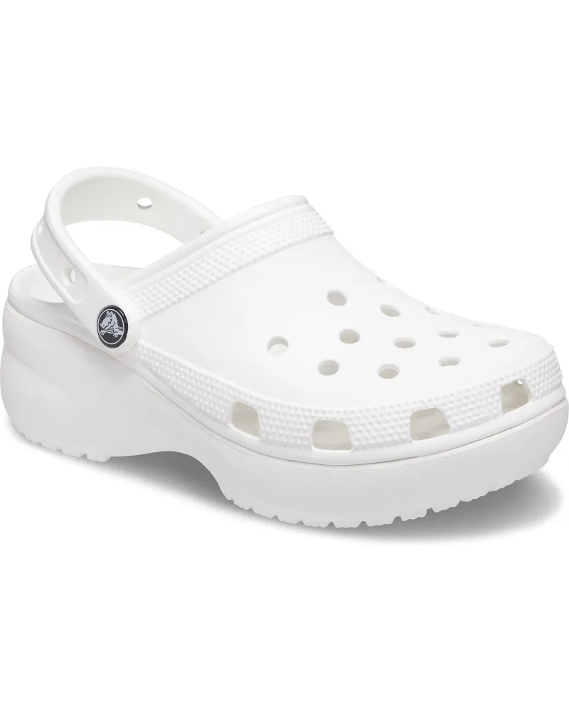Crocs Classic Platform Clogs aus Thermoplast für Damen - Weiß Weiß