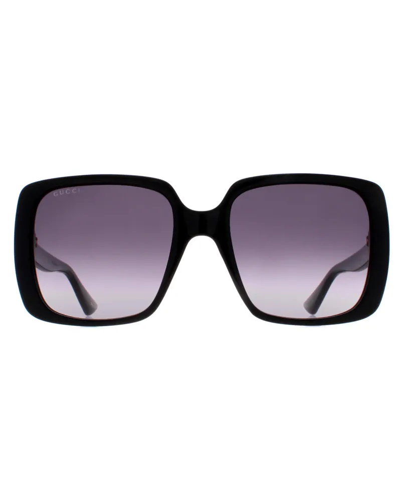 Gucci Square Womens Schwarz Grau Gradient GG0632S Schwarz