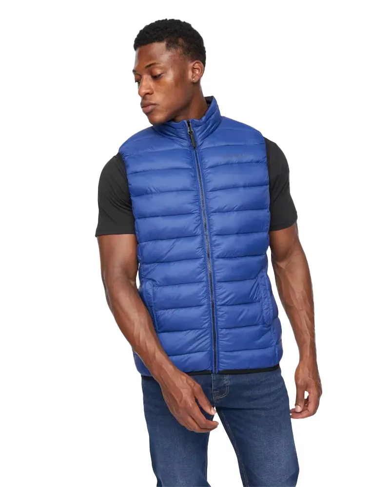 CrossHatch Gattering" Weste für Herren, Gesteppt (Königsblau Blau