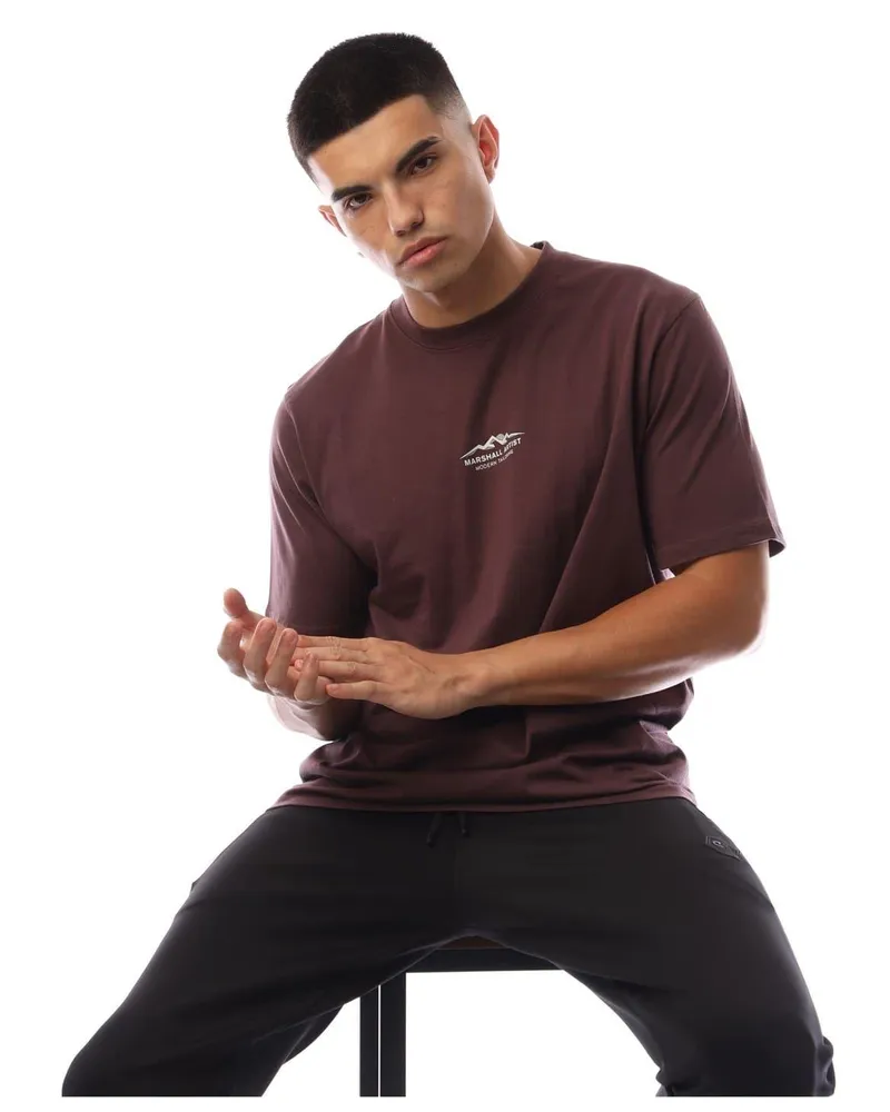 Marshall Artist T-Shirt für Herren, Logo, Regulär (Feige Rot