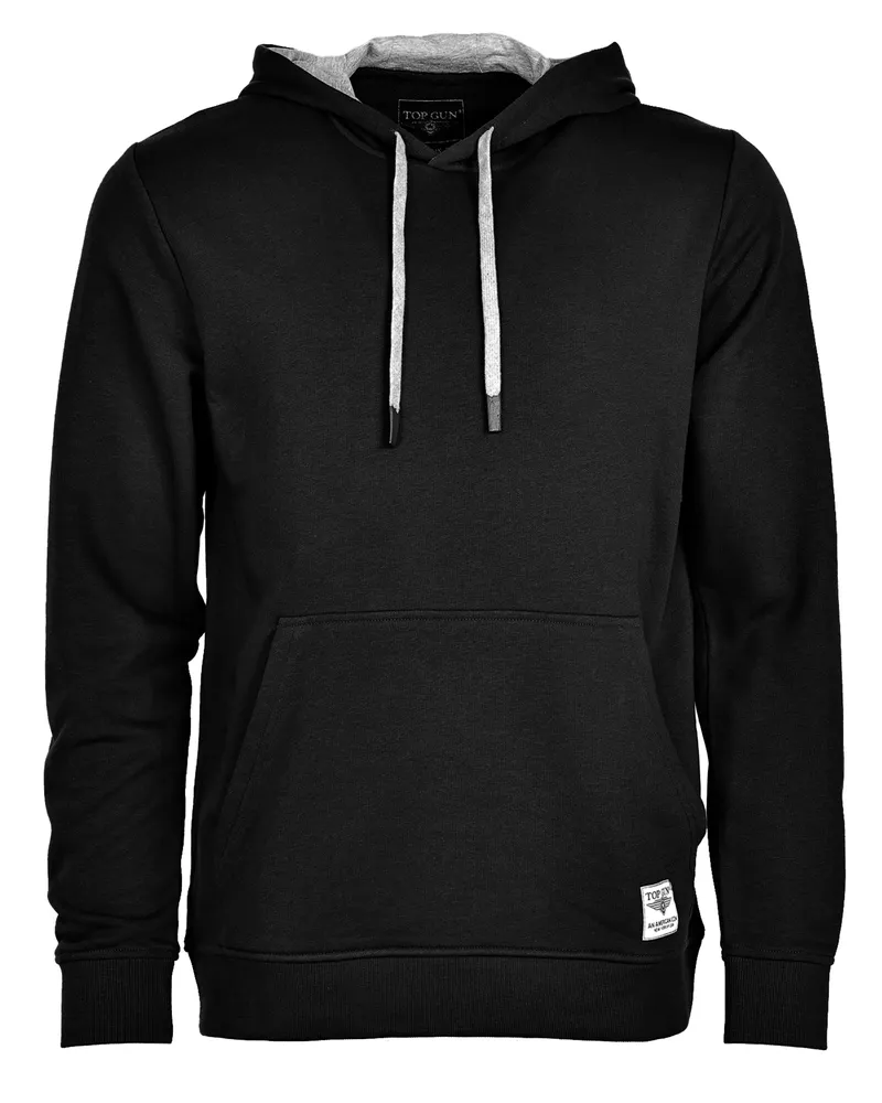 Top Gun Hoodie TG22009 - Schwarz Schwarz