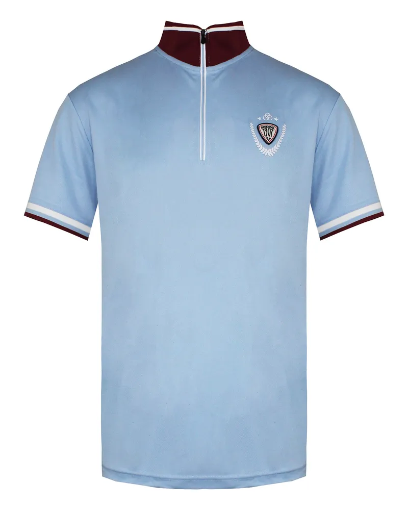 Rossignol Kurzarm 3/4 Reißverschluss Up Hellblau Herren Virage Polo Shirt Rldmy10 794 Blau