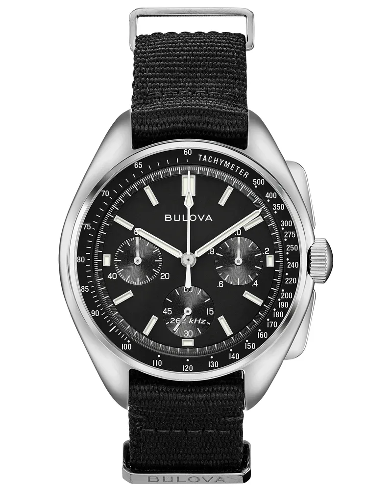 BULOVA Lunar Pilot Herrenuhr schwarz 96A225 Schwarz