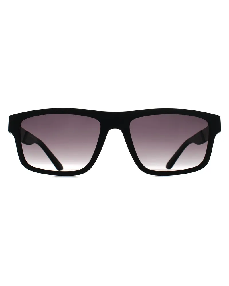 Emporio Armani EA4244U 50018G matte schwarze graue Sonnenbrille mit Farbverlauf Schwarz