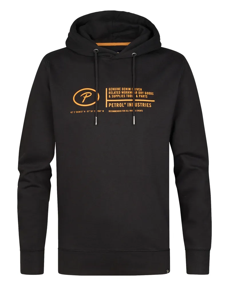 Petrol Industries Kapuzenpullover Schwarz