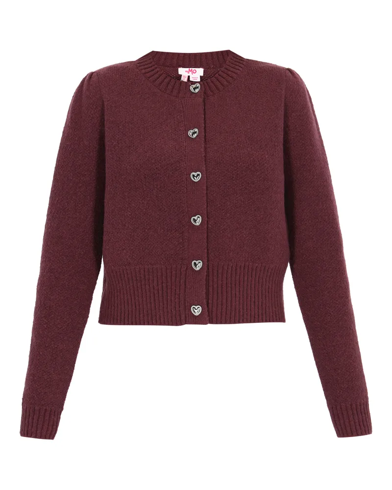 My Mo Strickjacke Frauen Burgund Bordeaux
