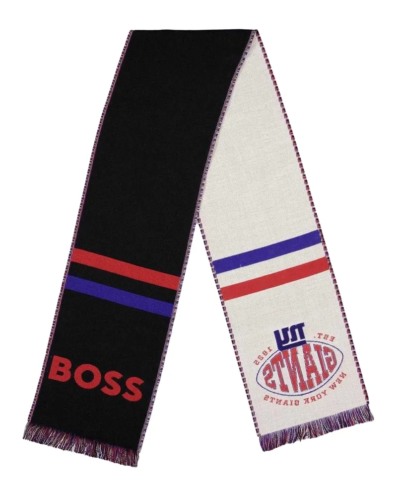 HUGO BOSS Schal, Stripes (Schwarz Schwarz