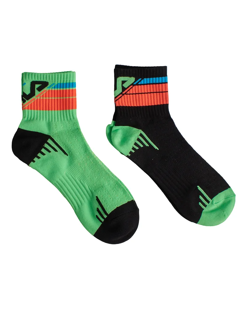 Fila 2er-Pack Sport-Viertelsocken F9057 für Damen und Herren - Mehrfarbig Mehrfarbig