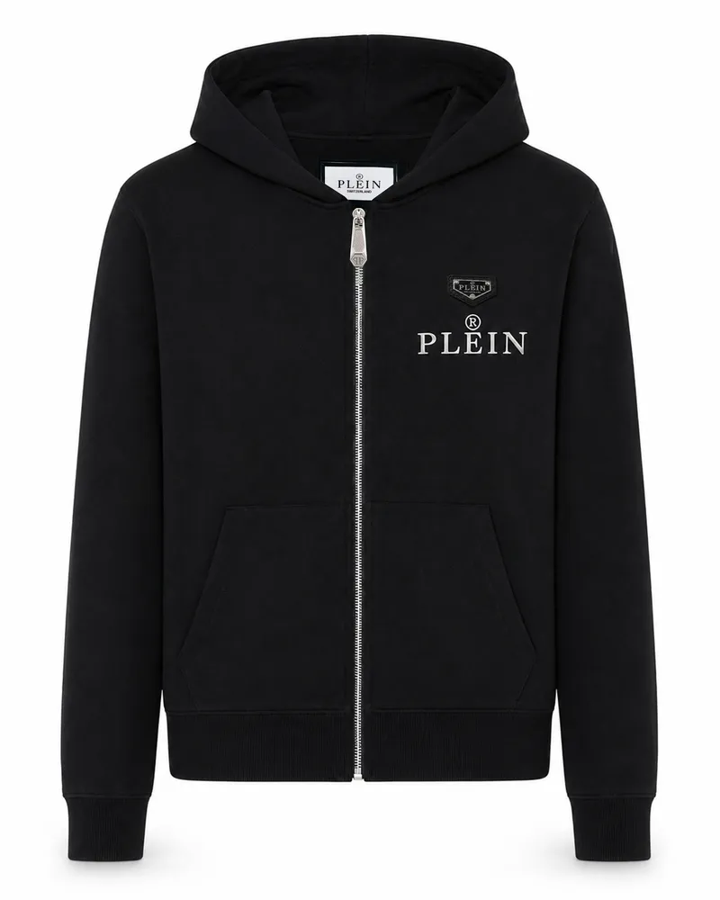 Philipp Plein Kapuzen-Sweatjacke Schwarz