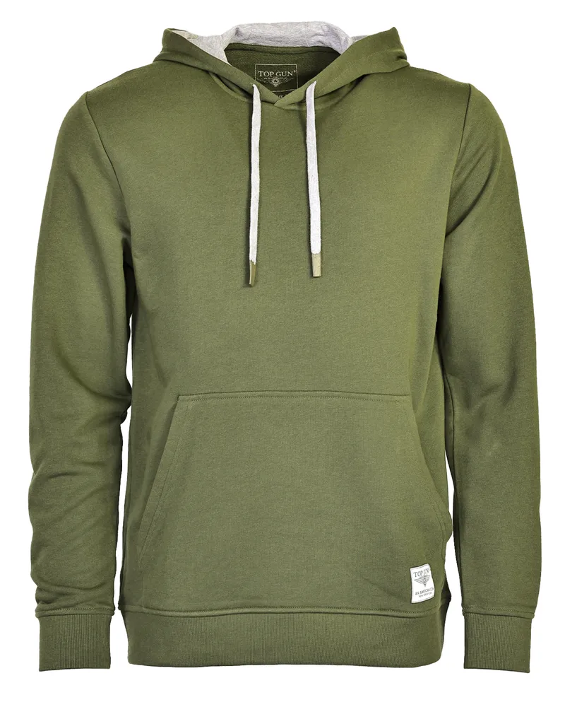 Top Gun Hoodie TG22009 Oliv