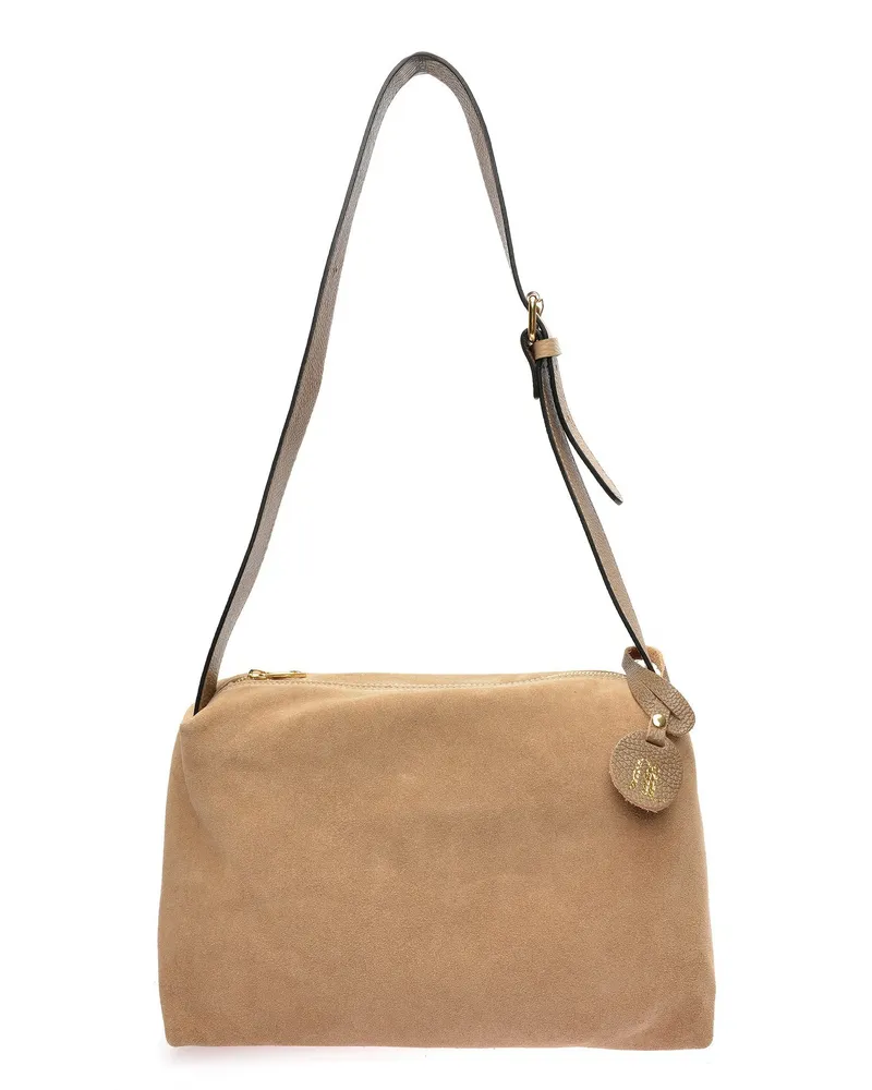 Anna Luchini Beige Rindsledertasche Beige