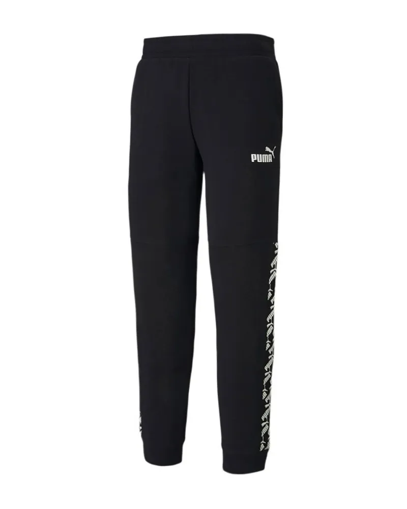 Puma Amplified Track Hosen Dacked Logo Black Jogger - Herren - Herren Schwarz