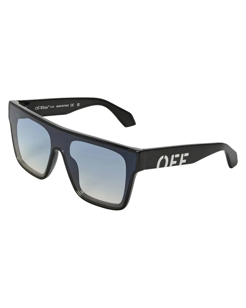 OFF-WHITE Off White - "Columbus" Sonnenbrille für Herren (Schwarz/Blau Schwarz
