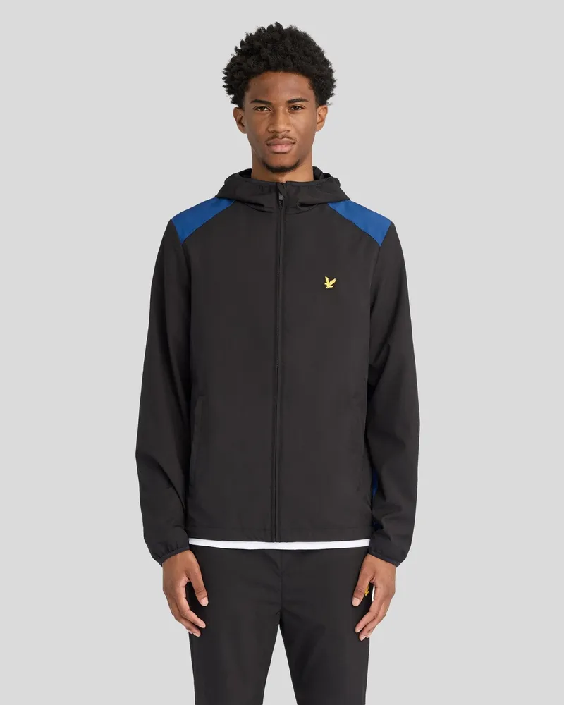 Lyle & Scott Panelled Windbreaker-Jacke Blau