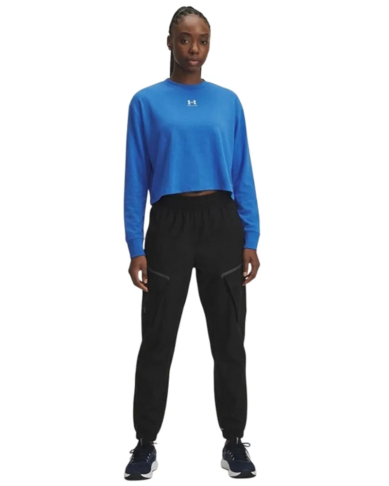 Under Armour Unstoppable" Sweatshirt für Damen, mit kurzem Reißverschluss, Fleece (Jasper Grau