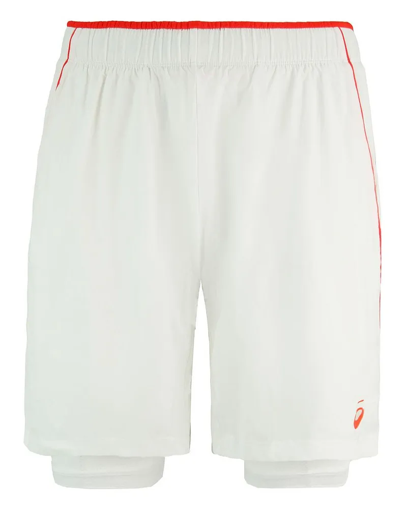 Asics Padel Player Herren weiße Tennisshorts Weiß