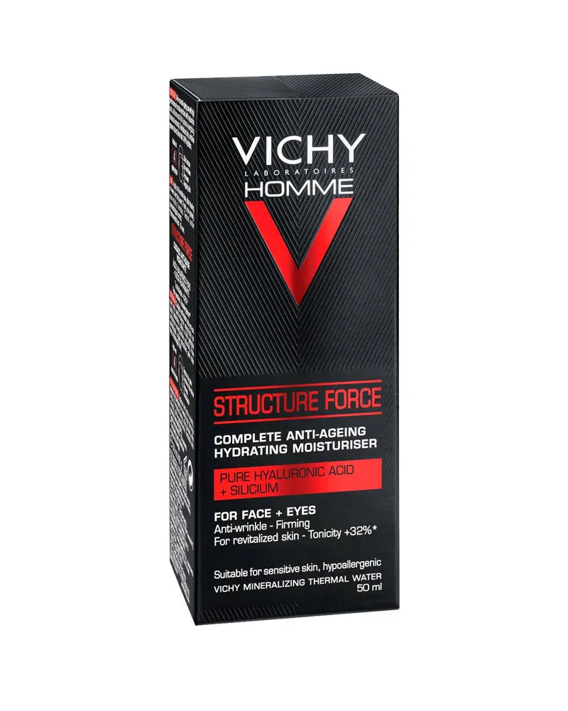 VICHY Homme Structure Force globale feuchtigkeitsspendende Anti-Aging-Creme, 50 ml 