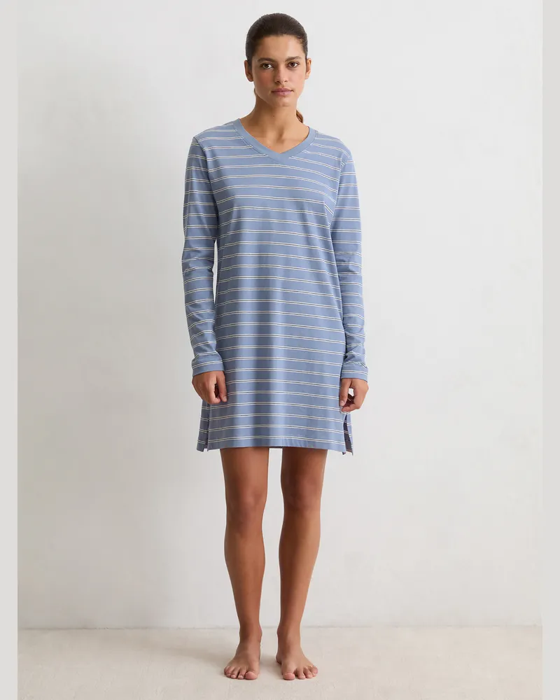 Marc O'Polo Nachthemd Mix N Match Cotton Blau