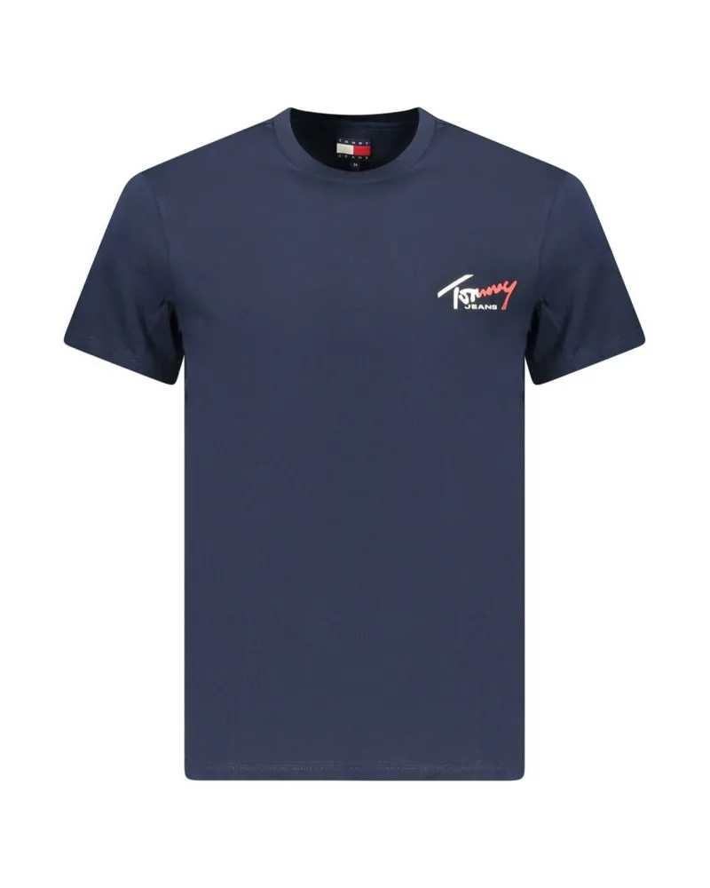 Tommy Hilfiger Blau Baumwolle Herren T-Shirt Blau