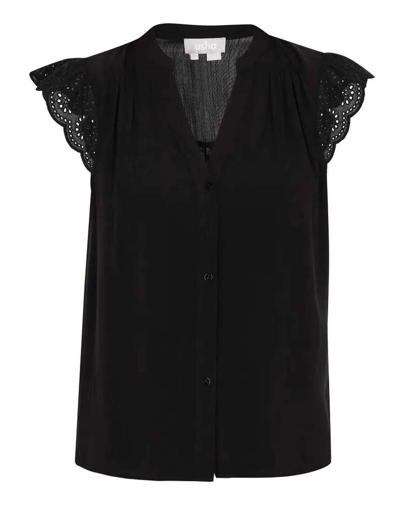 Usha Bluse Frauen Schwarz Schwarz